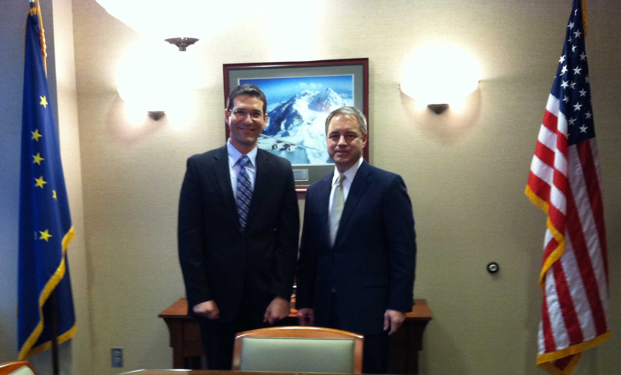 Dr. David with Governer Sean Parnell